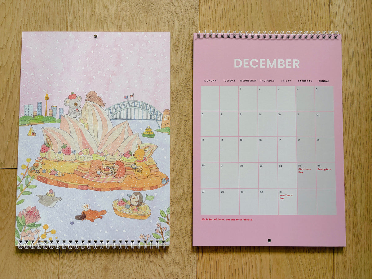 2027 Art Calendar – A Year of Sweet Little Moments  | A4 Illustrated Wall Calendar
