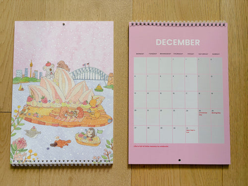 2027 Art Calendar – A Year of Sweet Little Moments  | A4 Illustrated Wall Calendar