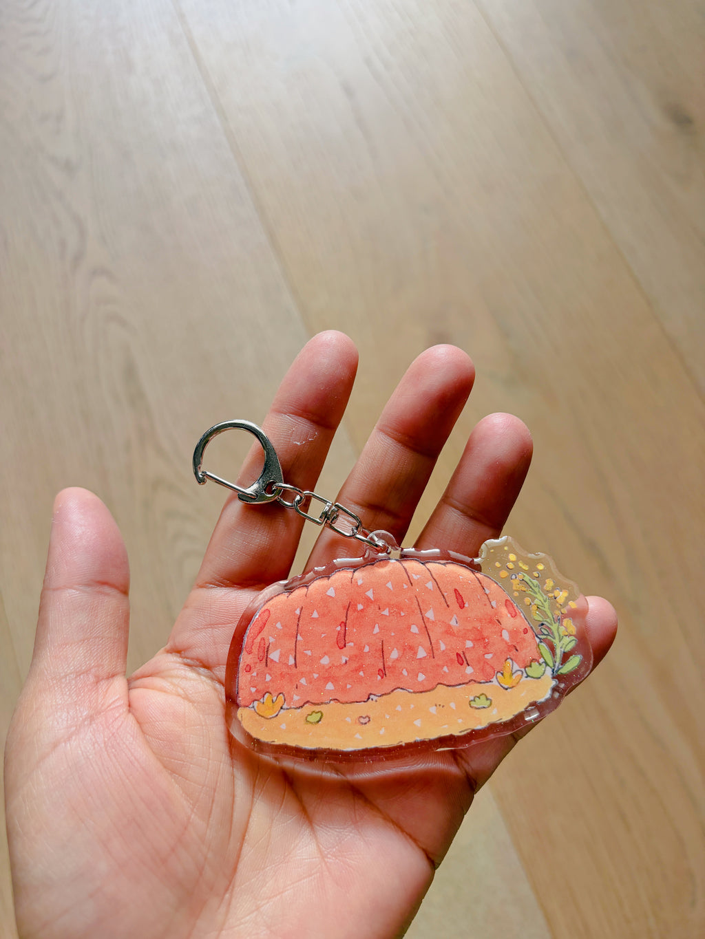 Uluru Acrylic Keychain | Bag Charm