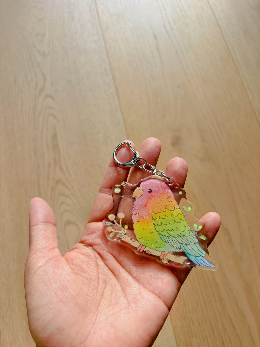 Rosella Acrylic Keychain | Bag Charm