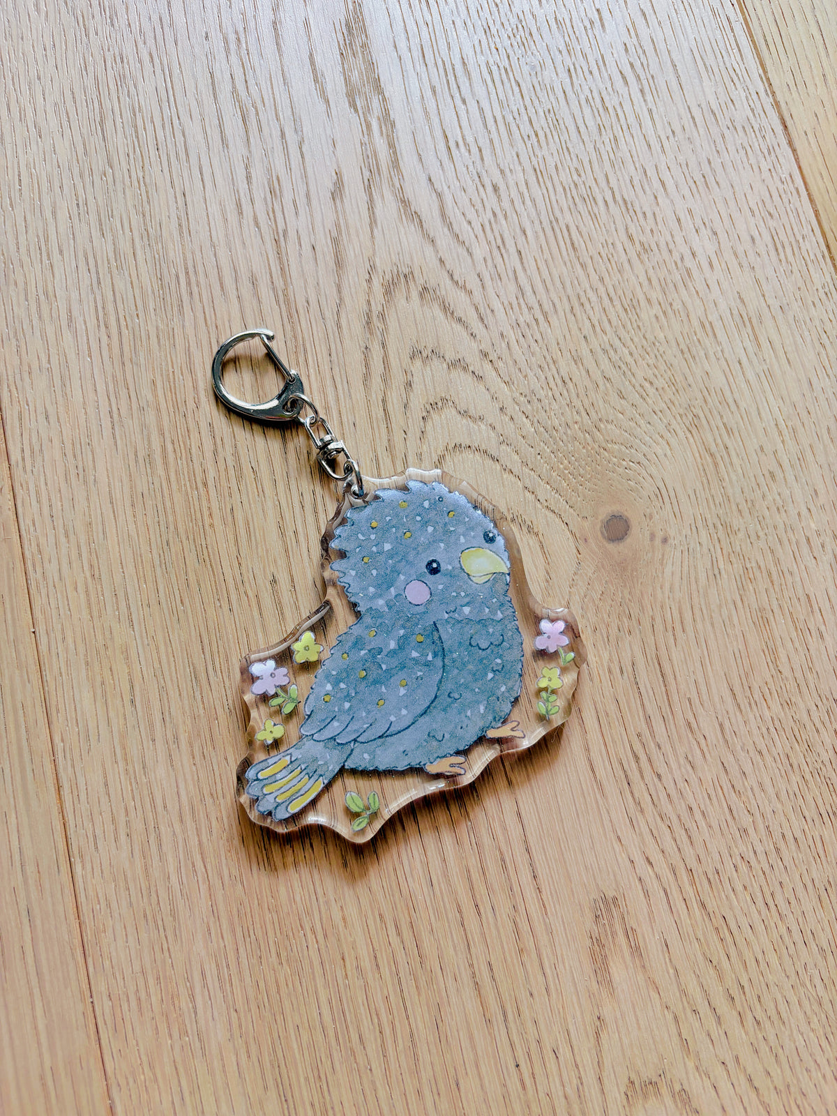 Black Cockatoo Acrylic Keychain | Bag Charm