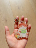 Matcha Cat Acrylic Keychain | Bag Charm