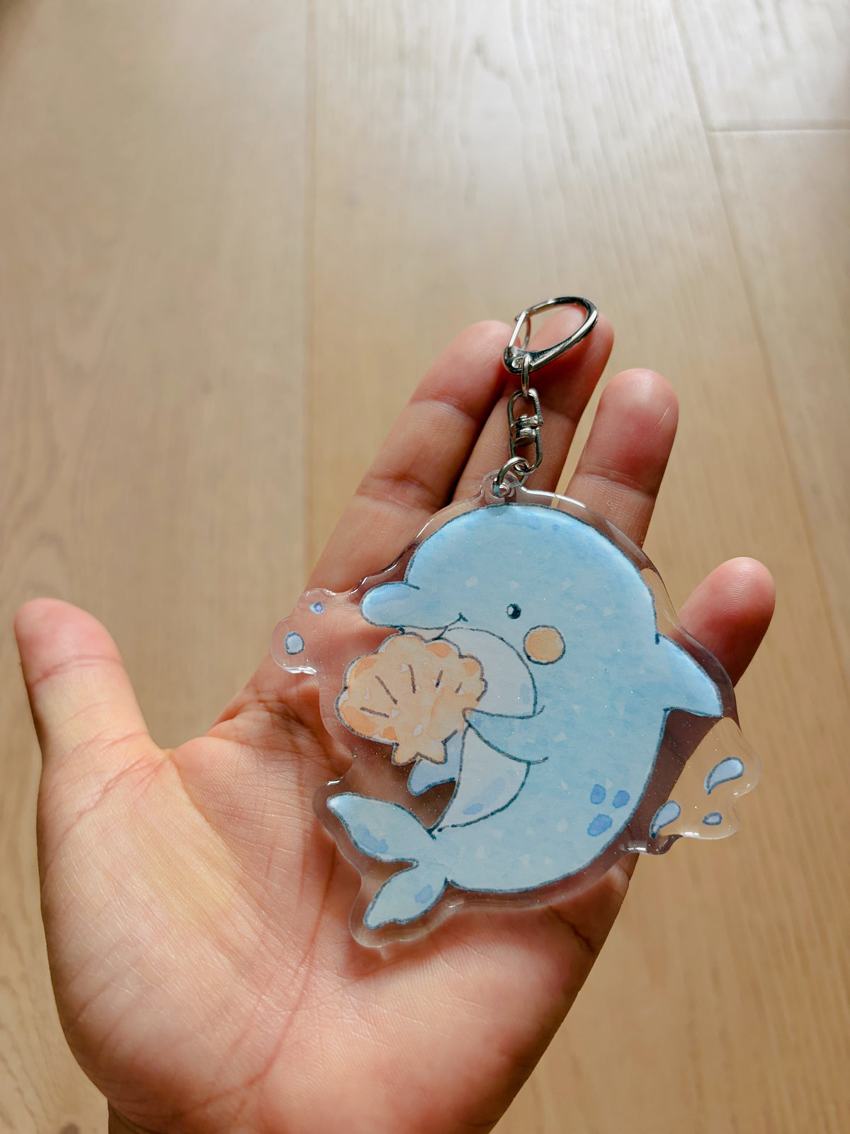 Dolphin Acrylic Keychain | Bag Charm