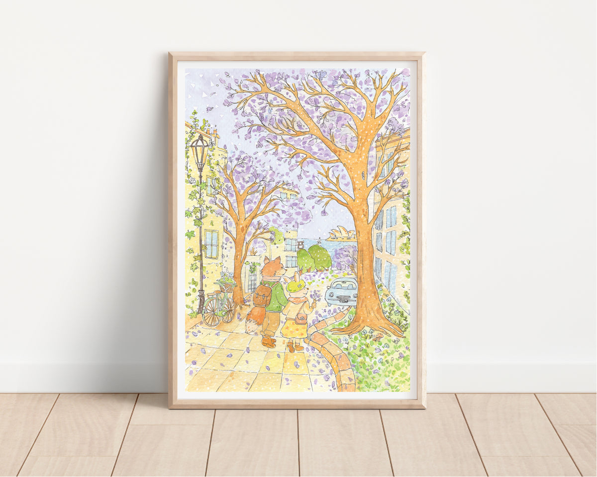 When Jacarandas Bloom | Art Print