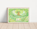 The Tree of Life | Enjoy and DimBao’s Journey Within | Watercolor Art Print / watercolour / Geenery Scene/ wall art