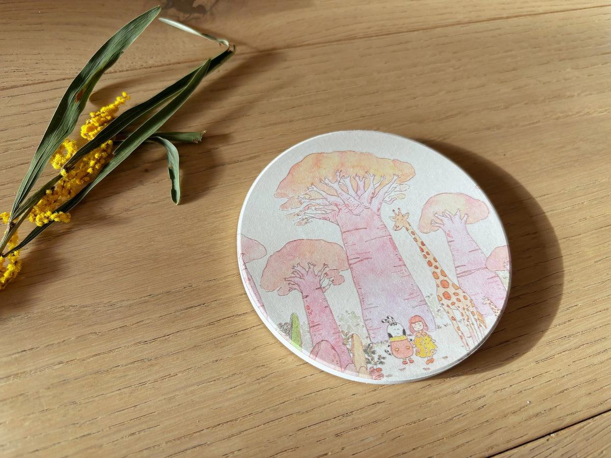 The Avenue of Baobab Trees Travel Gift | Table Coaster