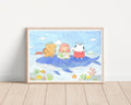 It's time for adventure | Watercolor Art Print | Watercolor Art Print / Capybara Art / Capybara Scene / watercolour / wall art
