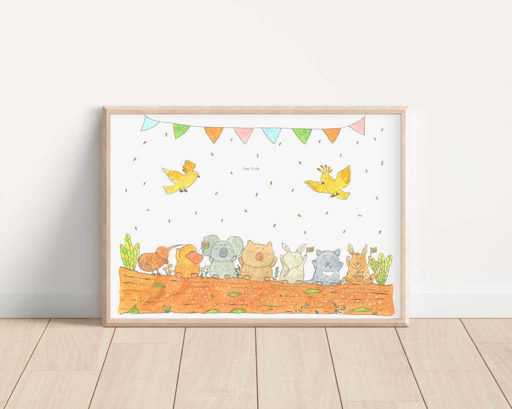 Free to be Art Print | Nursery Decor