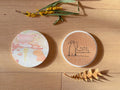 Capybara Winter Hot Spring Travel Gift | Table Coaster