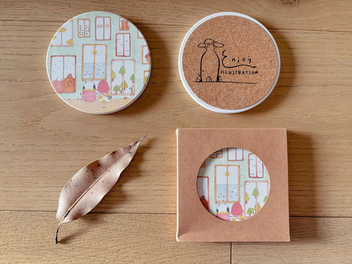 Ceramic Coaster – To See the World | Inspired by NSW Art Gallery