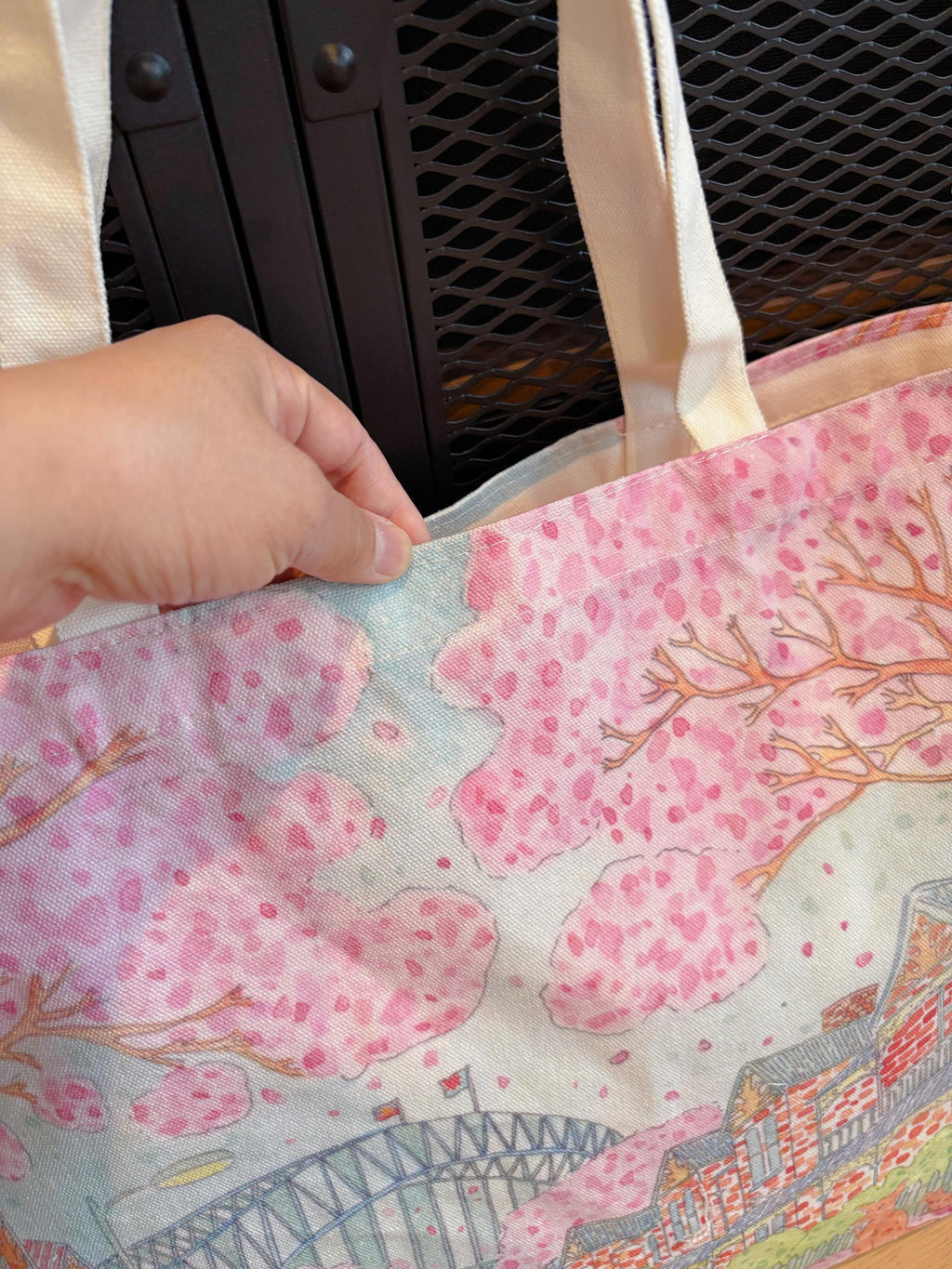 Jacaranda Blooming in Sydney Canvas tote | Travel Bag