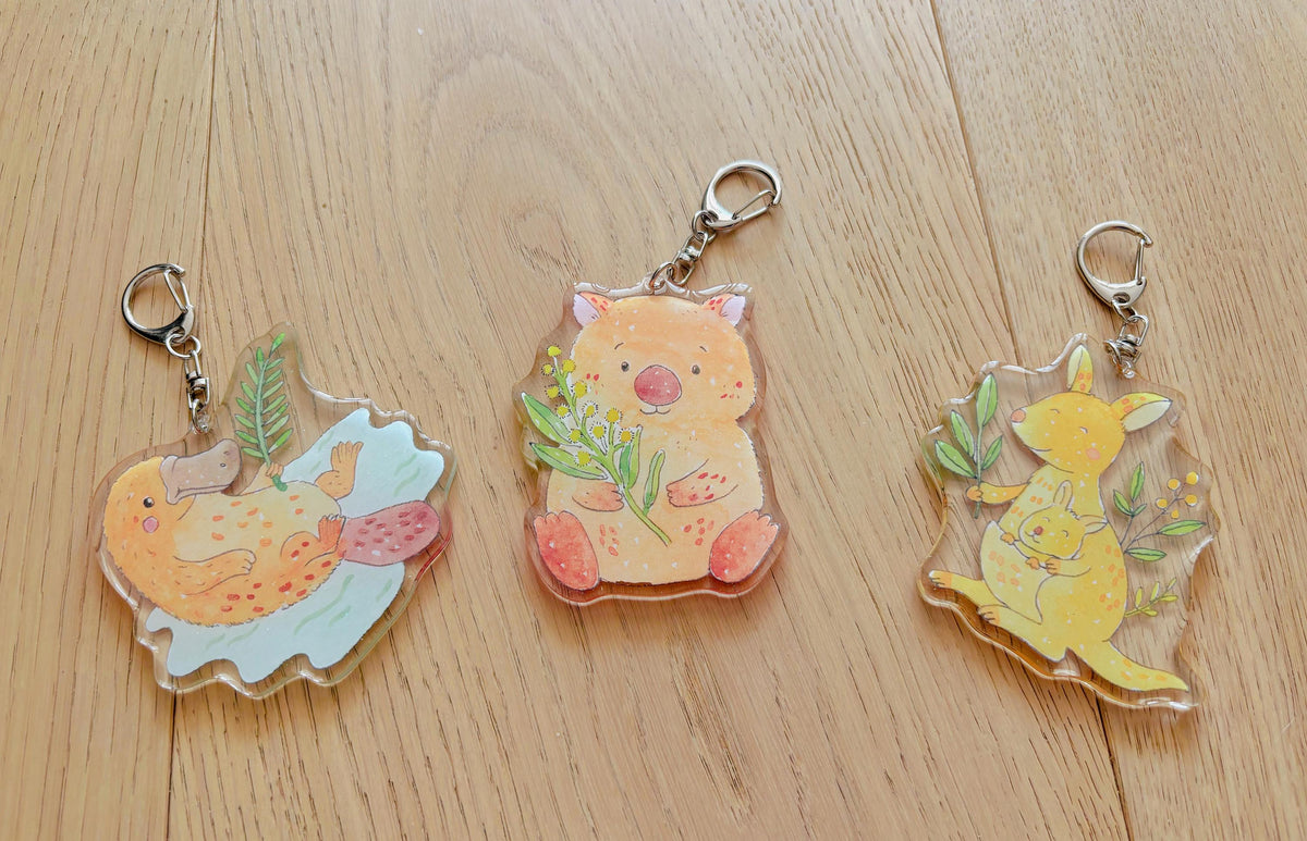 Little Kangaroo  Acrylic Keychain | Bag Charm