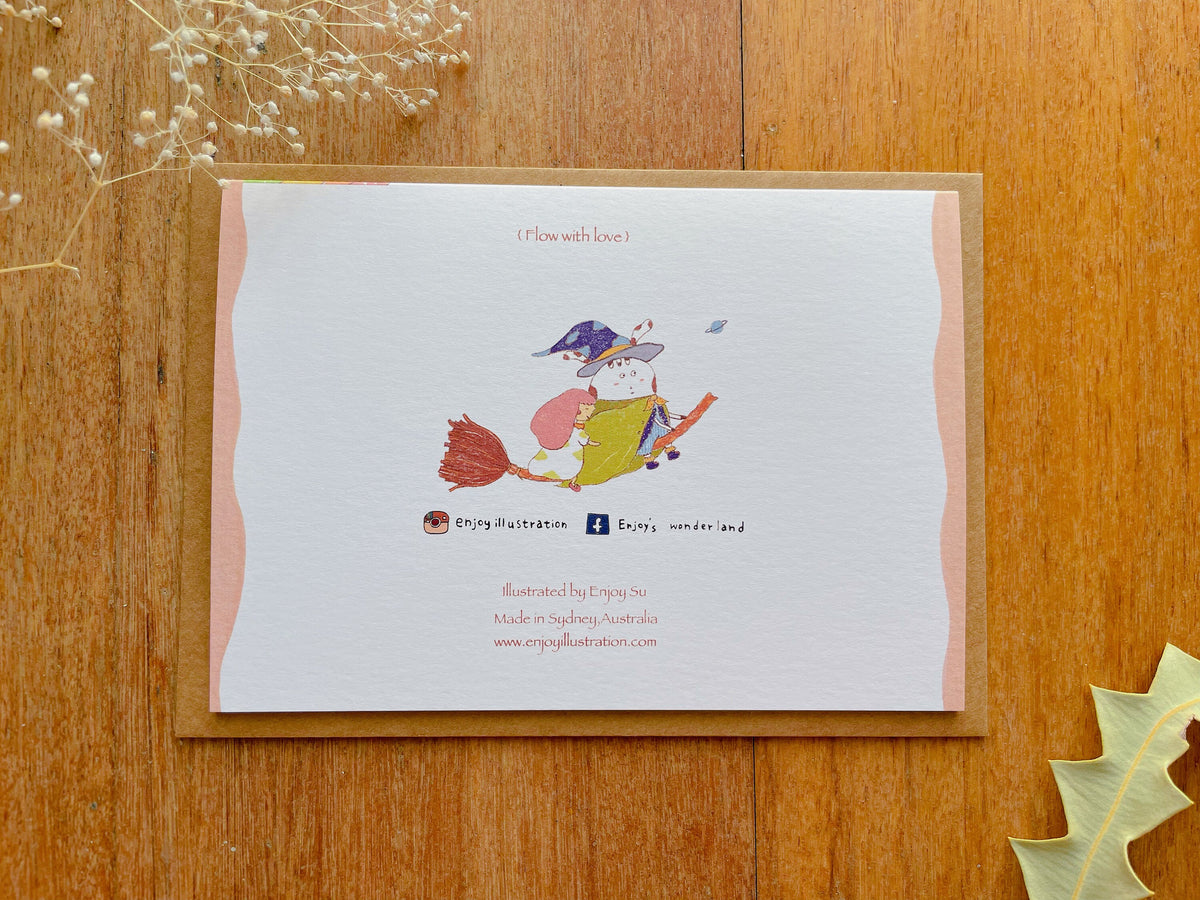 Flow with love Greeting Card | Art Cards