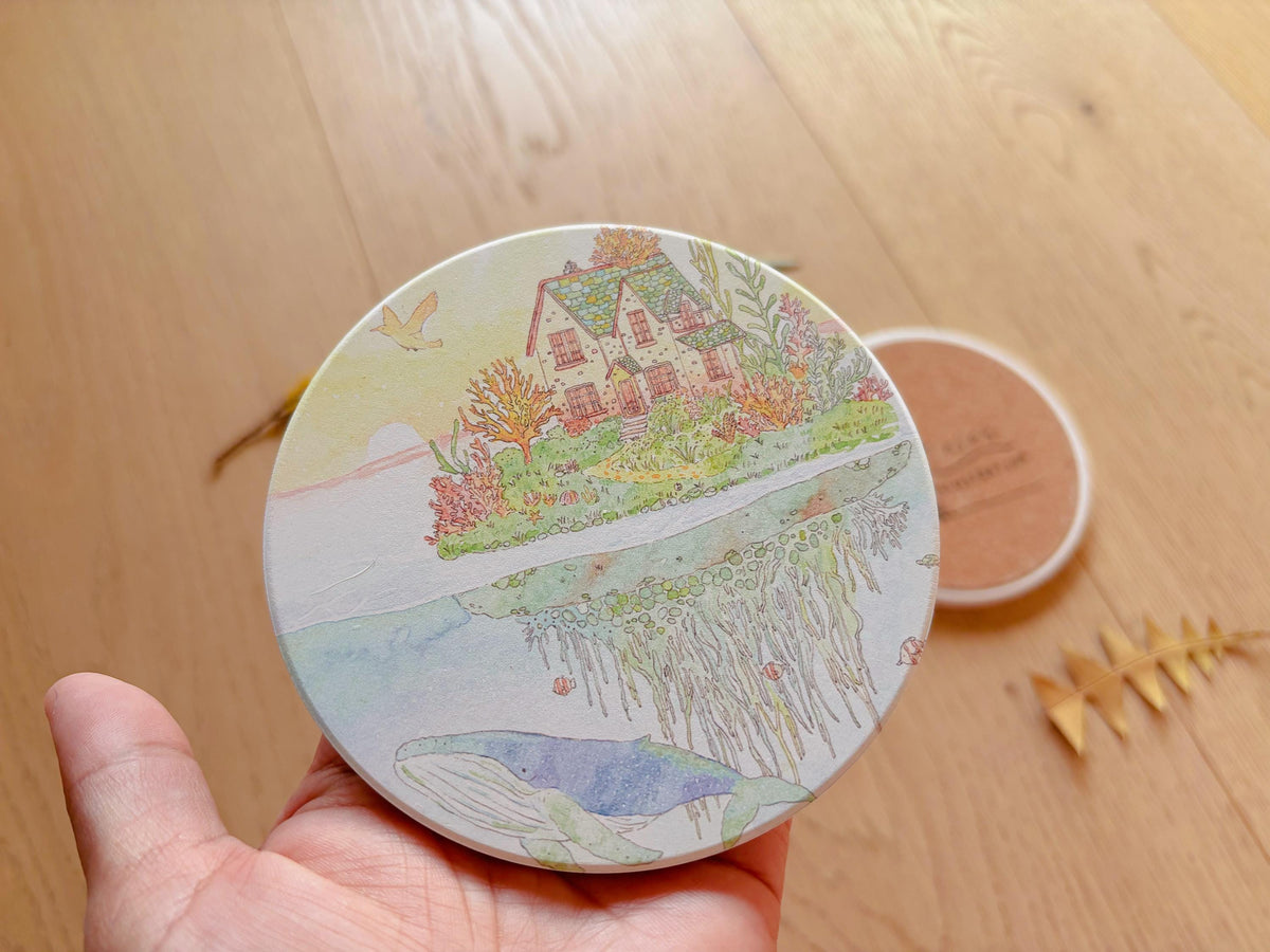 Serenity’s Haven Travel Gift | Table Coaster