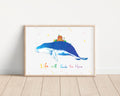 Humpback whale Art Print | Nursery Decor