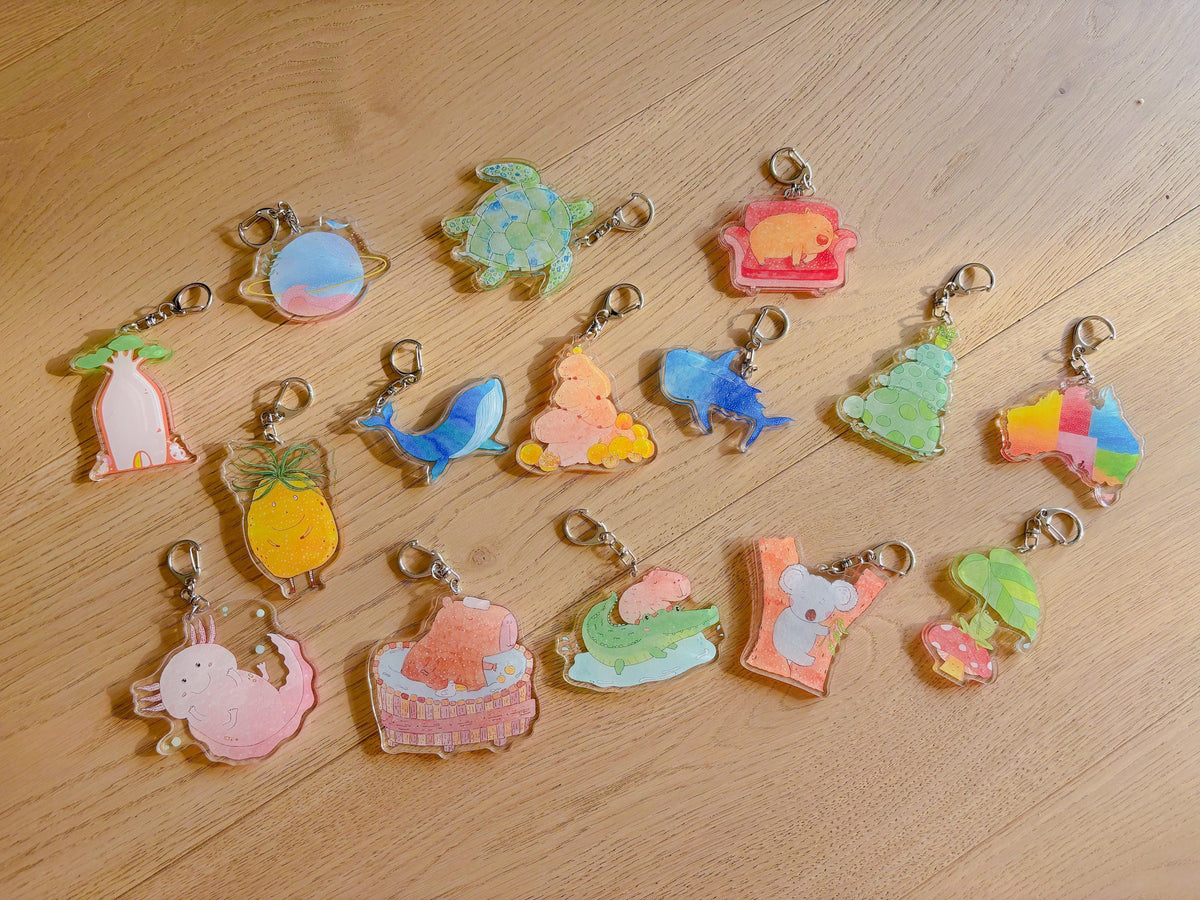 Cozy Koala Acrylic Keychain | Bag Charm