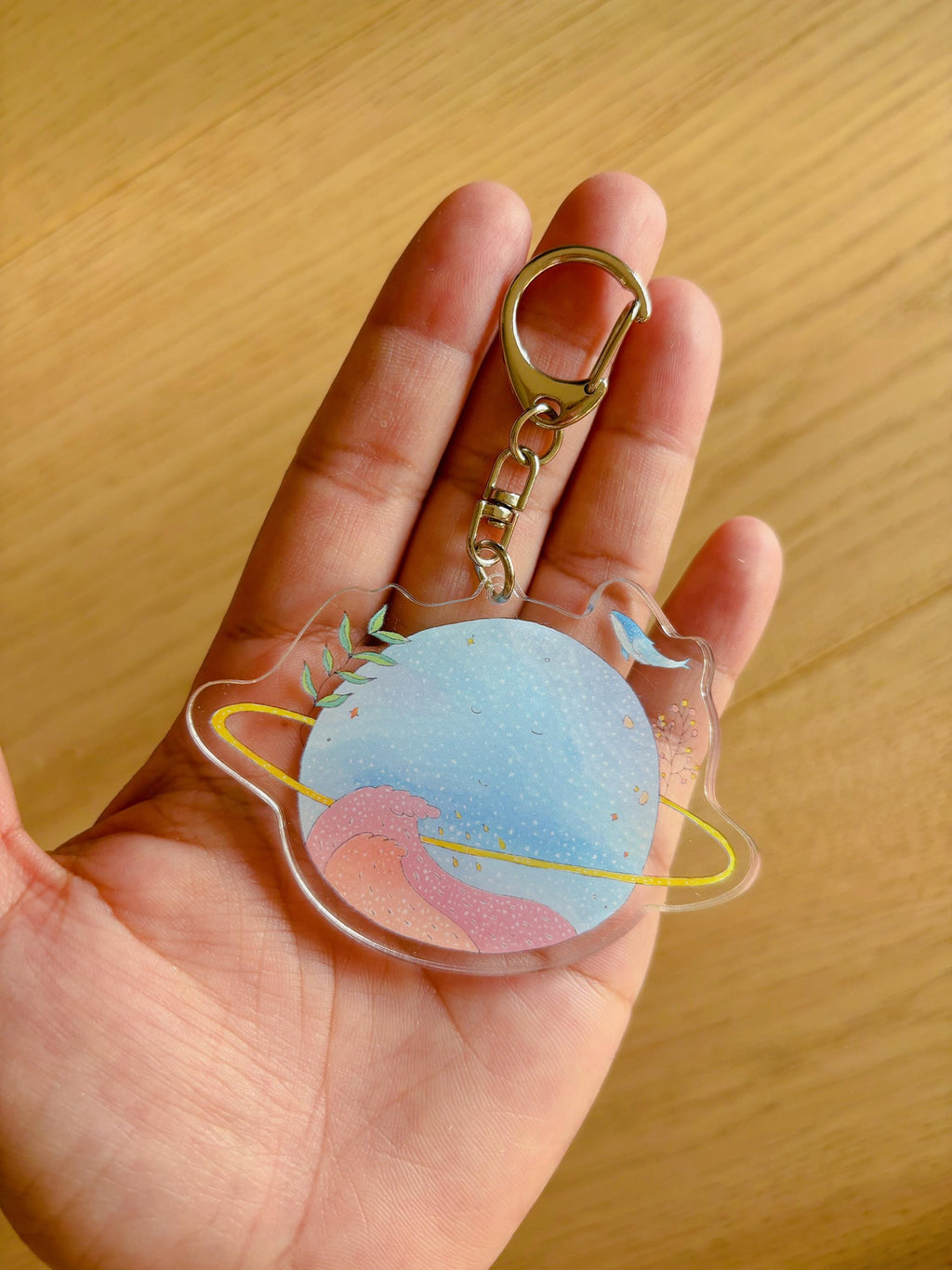 Cozy Planet Acrylic Keychain | Bag Charm