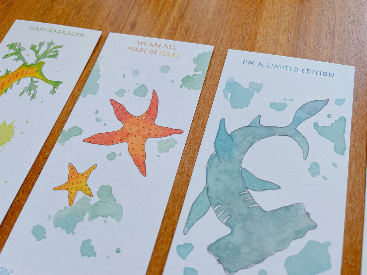 Marine life bookmarks collection | Travel Souvenir