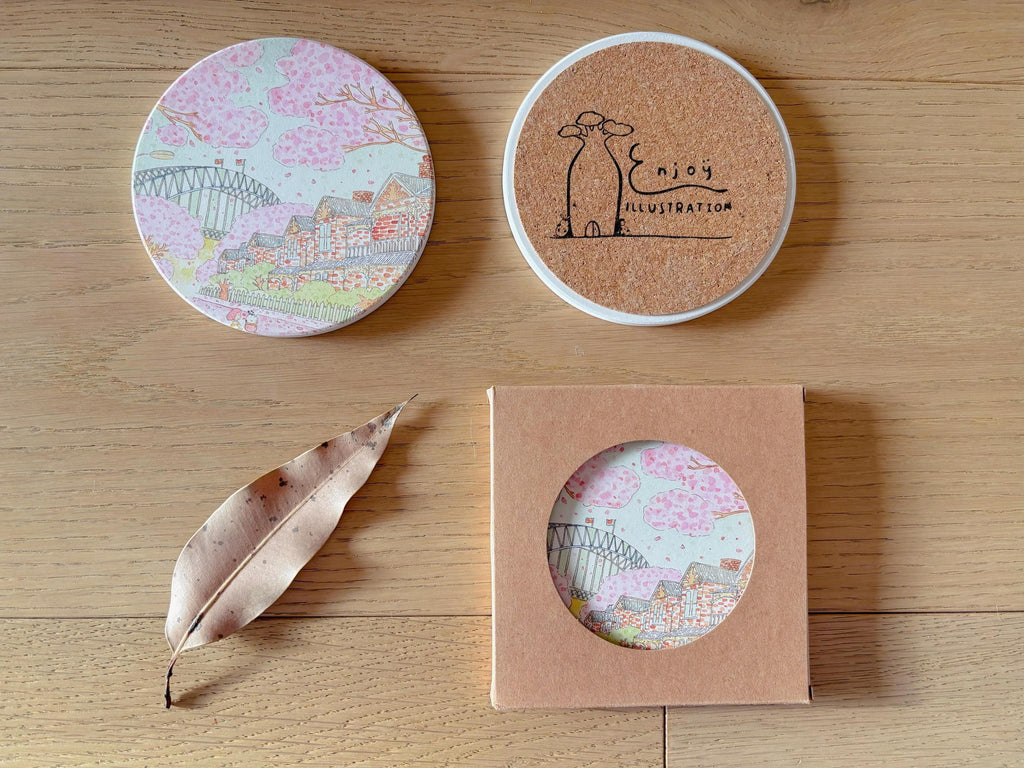 Jacaranda Blooming in Sydney Travel Gift | Table Coaster