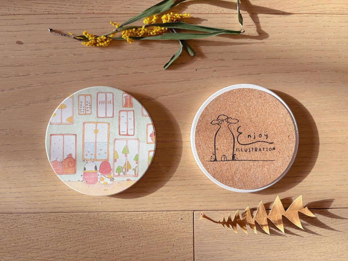 Ceramic Coaster – To See the World | Inspired by NSW Art Gallery