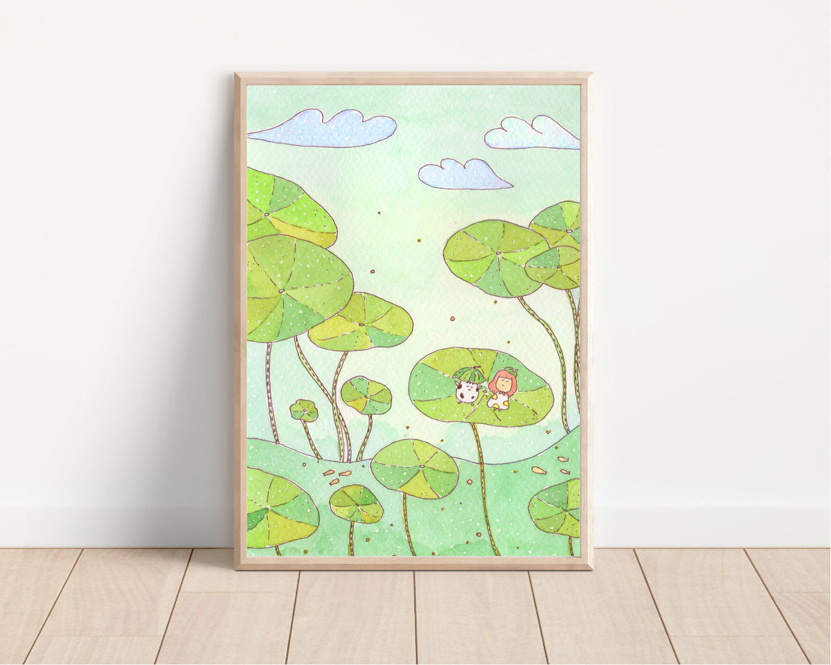 Pennywort wonderland Art Print | Nursery Decor