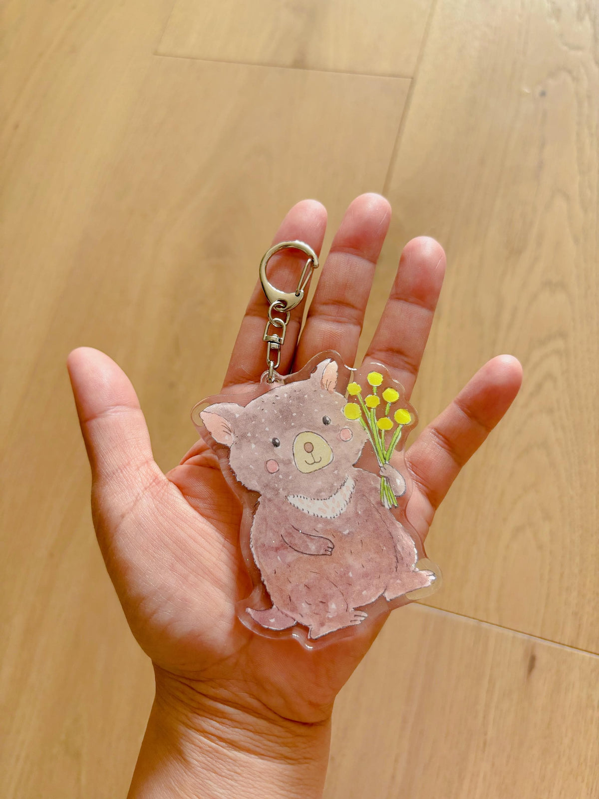 Gentle Tasmanian Devil Acrylic Keychain | Bag Charm