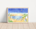 Penguin Parade at Phillip Island | Watercolor Art Print / watercolour / Geenery Scene/ wall art