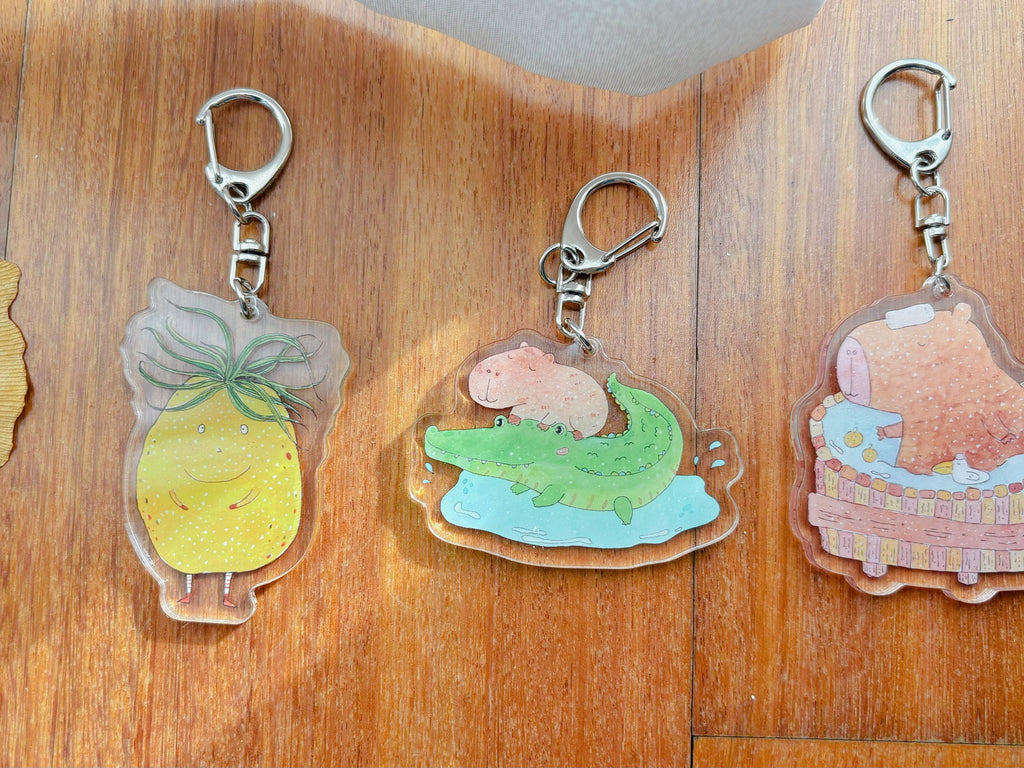 Mr. Pinetato Acrylic Keychain | Bag Charm
