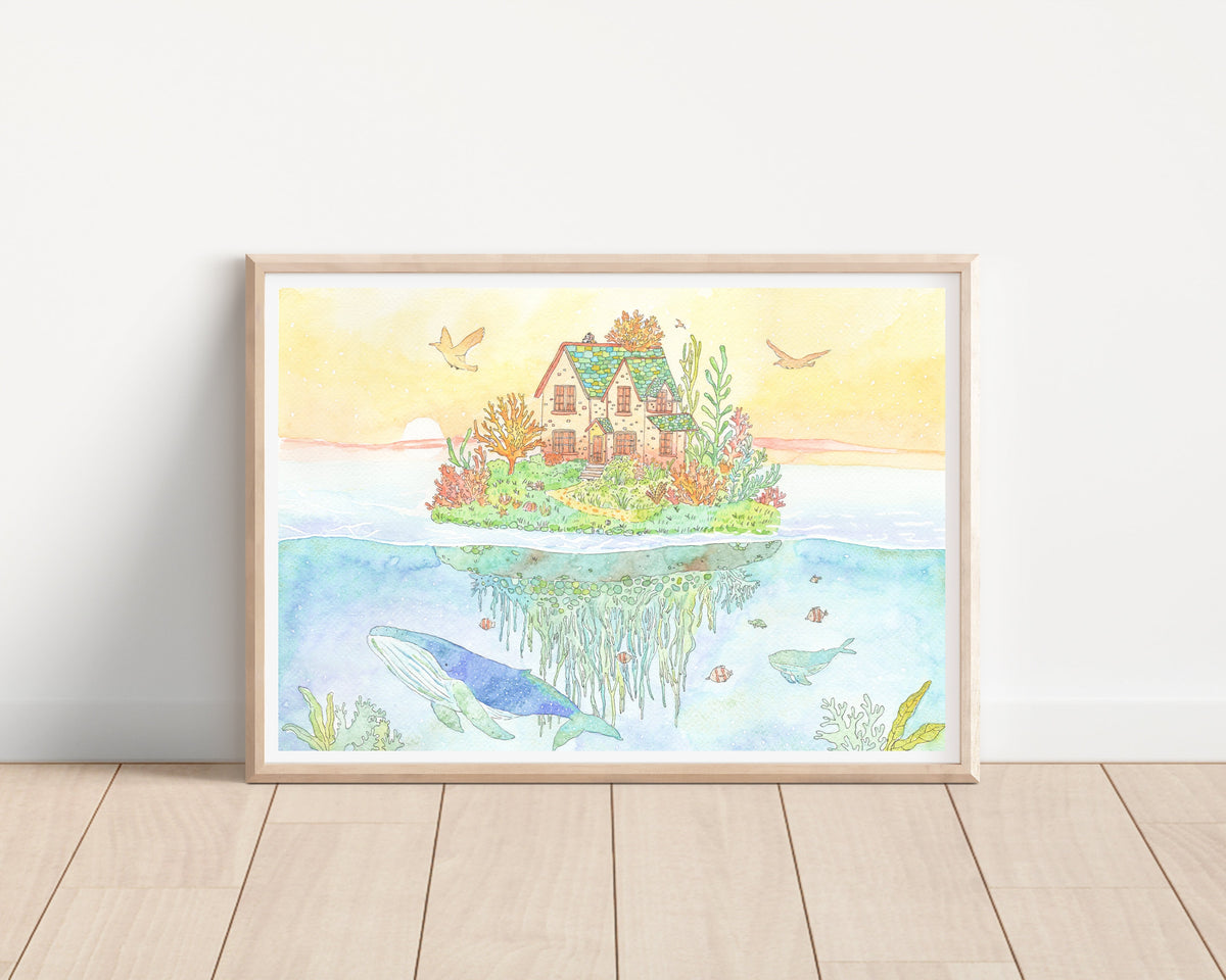 Serenity's Haven Art Print | Nursery Decor