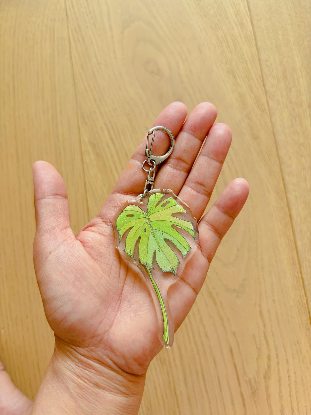 Monstera Leaf Acrylic Keychain | Bag Charm
