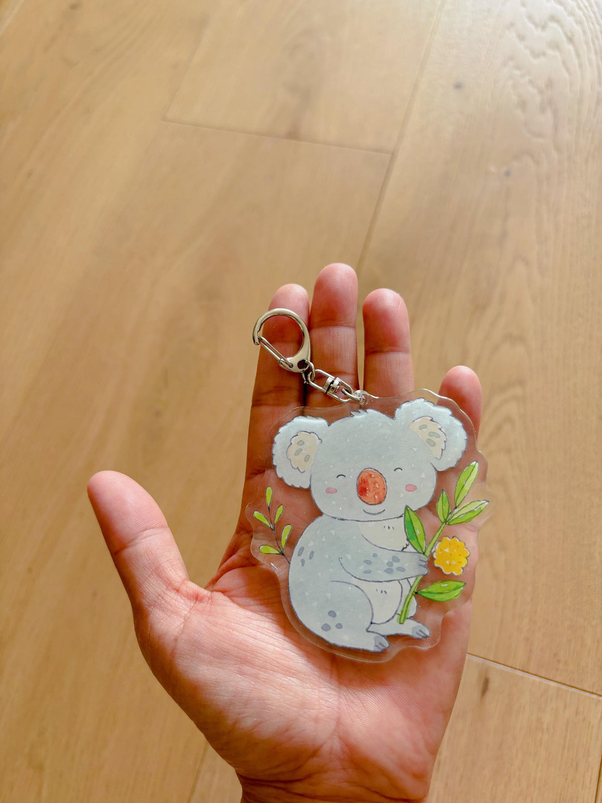 Joyful Koala Acrylic Keychain | Bag Charm