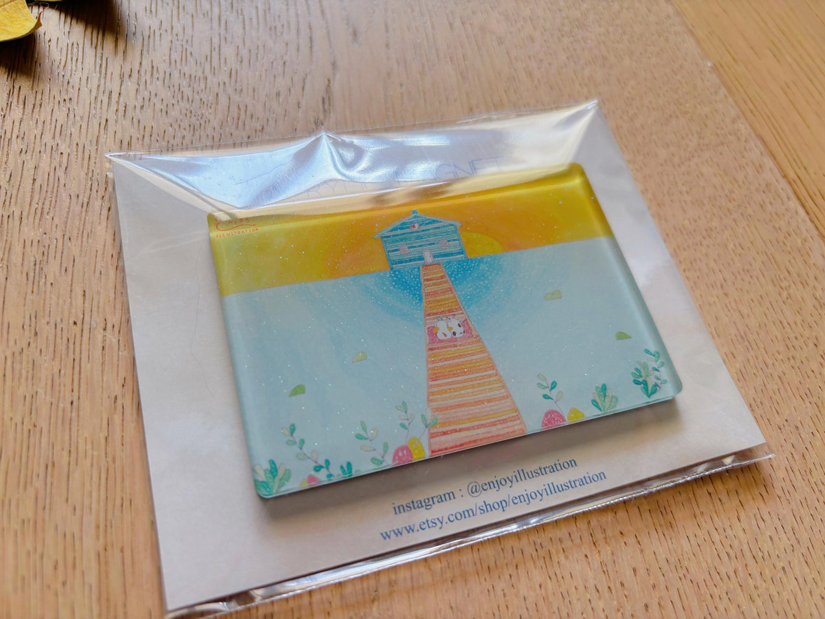 Perth Blue Boat House Acrylic Magnet | Travel Souvenir