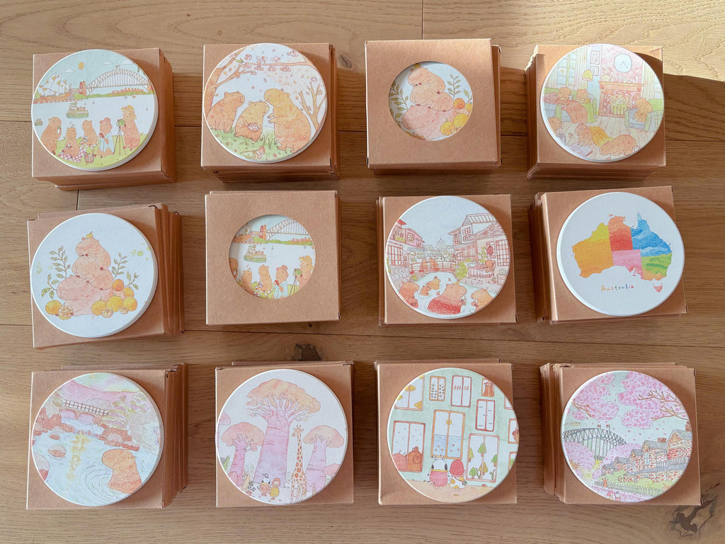 Capybara Sydney Picnic Travel Gift | Table Coaster