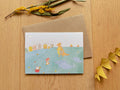 Feeding Dolphin at Monkey Mia Greeting Card | Art Cards