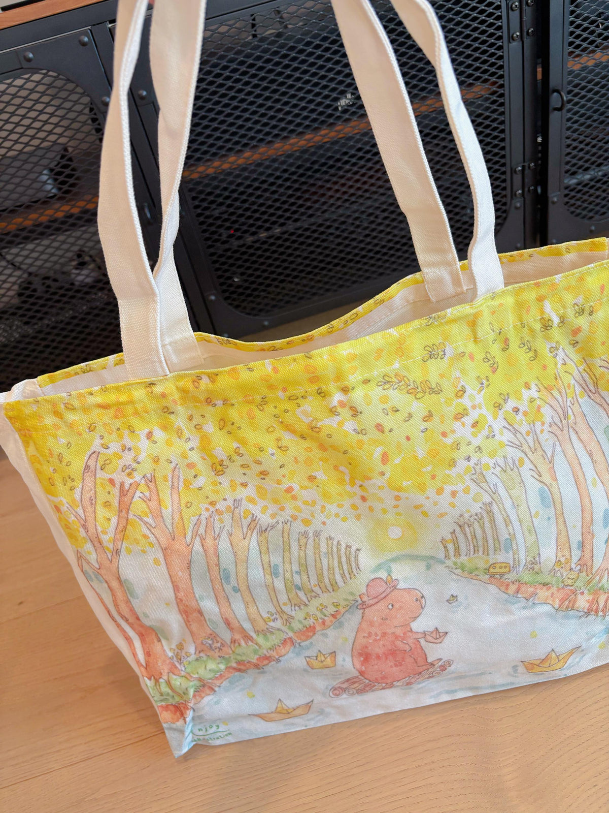 Capybara Make a Wish Canvas tote | Travel Bag