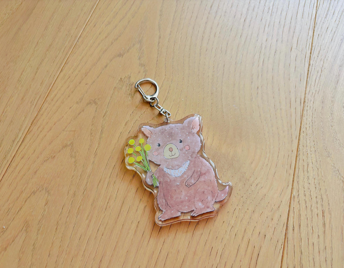 Gentle Tasmanian Devil Acrylic Keychain | Bag Charm