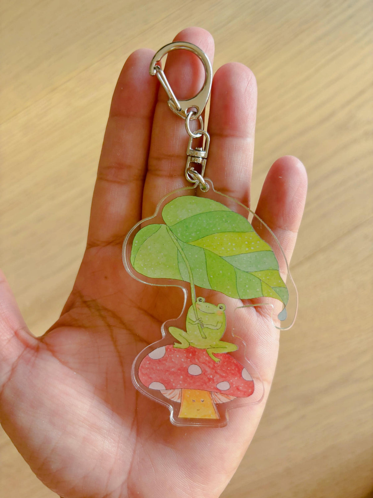 Joyful Frog Acrylic Keychain | Bag Charm