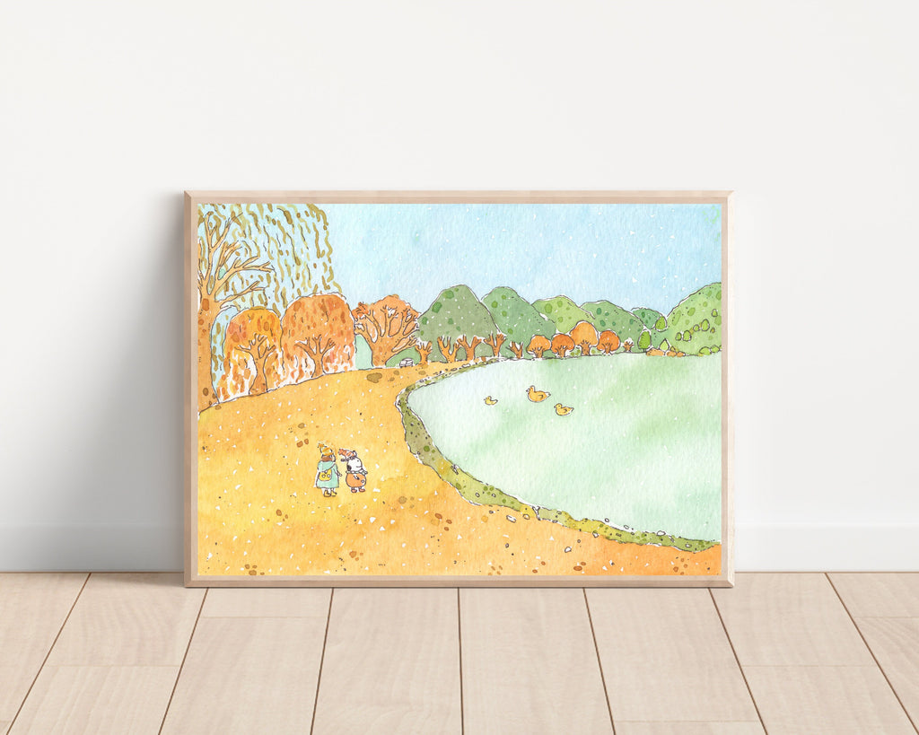 Lake Wakatipu No.2 Art Print | Nursery Decor