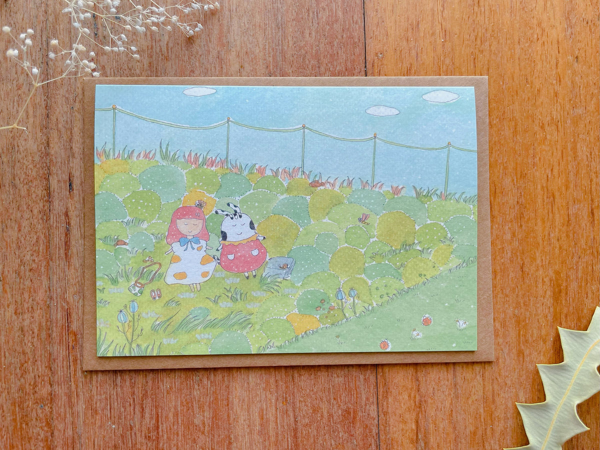 Sun Bath With You Greeting Card | Art Cards