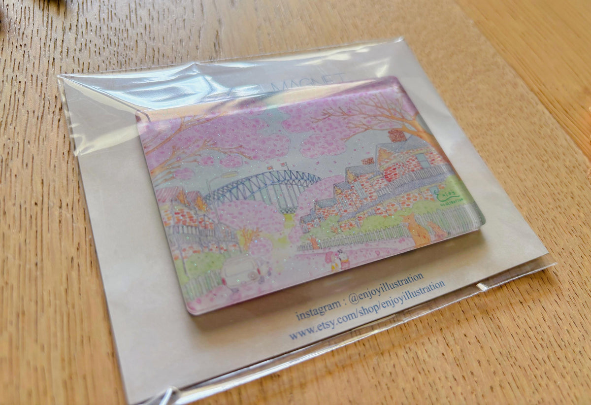Sydney Jacaranda Acrylic Magnet | Travel Souvenir