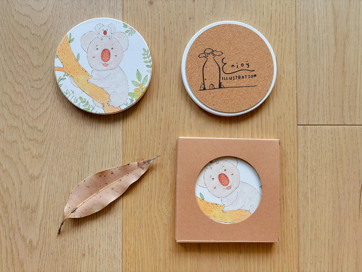 Koala and Joey’s Tree Hug Travel Gift | Table Coaster