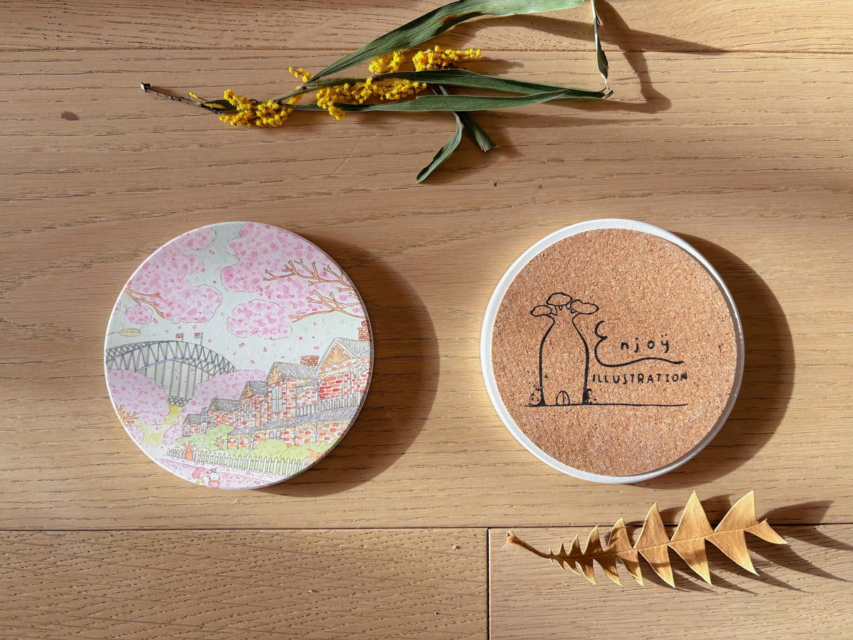 Jacaranda Blooming in Sydney Travel Gift | Table Coaster