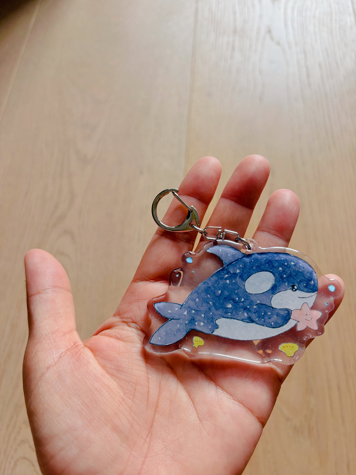 Orca Whale Acrylic Keychain | Bag Charm