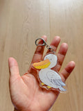 Pelican Acrylic Keychain | Bag Charm